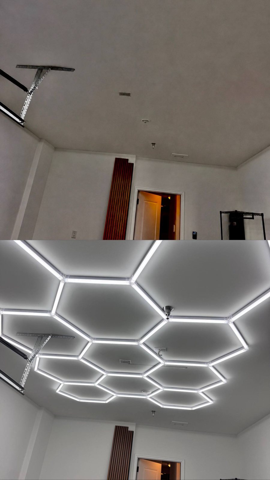 Garage ceiling light installation by FIRST4YOU